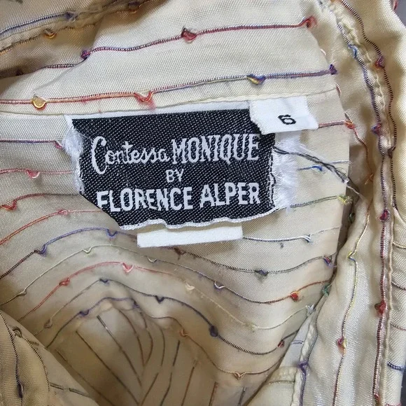 Vintage‎ Contessa Monique Florence Alper 70s Rainbow Stripe Blouse Button Front - Picture 8 of 10